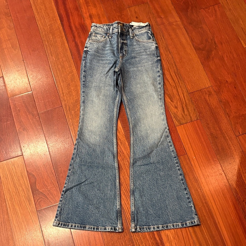Lee High Rise Blue Flare Jeans